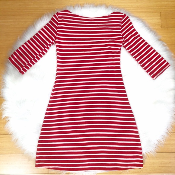 Reformation Red and White Amelie Dress Sz S - Picture 2 of 8